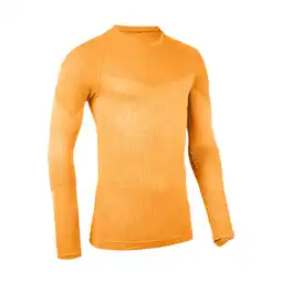 Decathlon Thermoshirt met lange mouwen volwassenen Keepdry meloengeel aanbieding