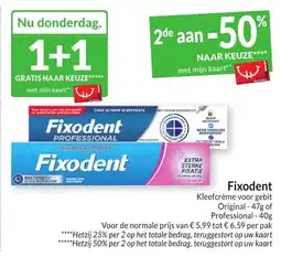 Intermarché Fixodent aanbieding
