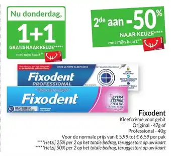 Intermarché Fixodent aanbieding