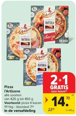 Carrefour Pizza l’Artisane aanbieding