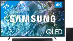 Coolblue Samsung QLED 4K 75Q64D (2024) + Barre de Son aanbieding