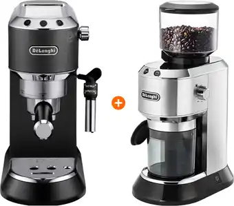 Coolblue De'Longhi EC685.BK Dedica Noir + Moulin à Café aanbieding