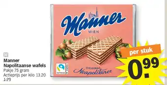 Albert Heijn Manner Napolitaanse wafels aanbieding