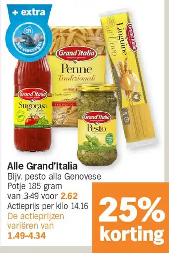 Albert Heijn Alle Grand'Italia aanbieding