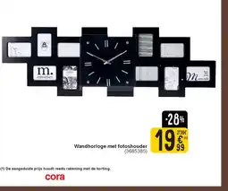 Cora Wandhorloge met fotoshouder aanbieding