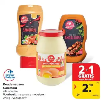 Carrefour Koude sauzen Carrefour aanbieding