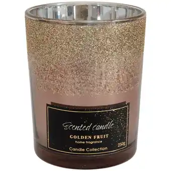 Action Geurkaars in glitterglas aanbieding