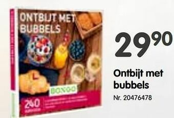 Fun Ontbijt met bubbels aanbieding