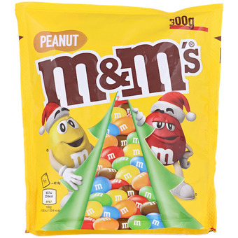 Action M&M's pinda kerst aanbieding