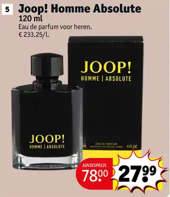 Kruidvat Joop! Homme Absolute aanbieding