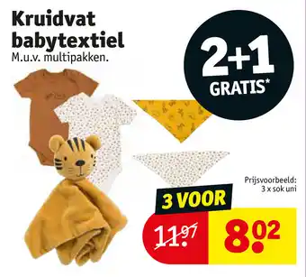 Kruidvat Kruidvat babytextiel aanbieding