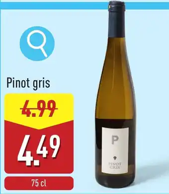 ALDI Pinot Pinot gris 4.99 aanbieding