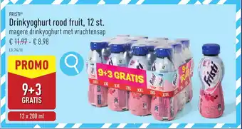 ALDI Fristi Drinkyoghurt rood fruit aanbieding