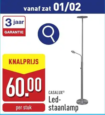 ALDI Casalux Led staanlamp aanbieding