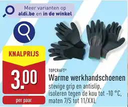 ALDI Topcraft Warme Werkhandschoenen aanbieding