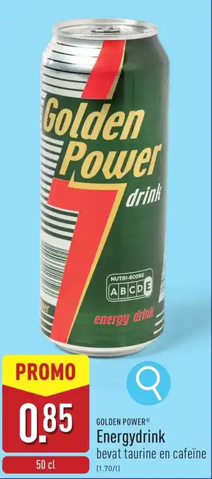 ALDI Golden power Energydrink aanbieding