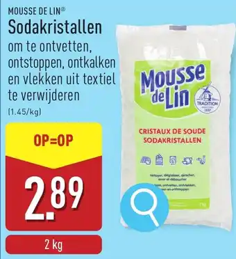 ALDI Mousse de Lin Sodakristallen aanbieding