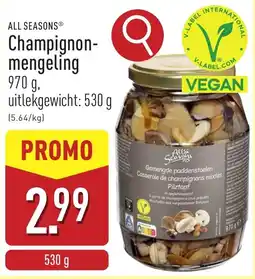 ALDI All Seasons Champignonmengeling aanbieding