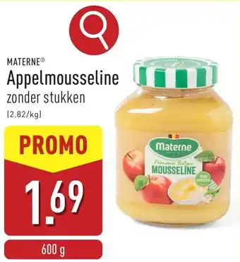 ALDI Materne Appelmousseline aanbieding