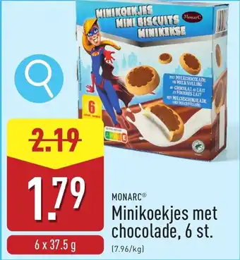 ALDI Monarc Minikoekjes met chocolade aanbieding