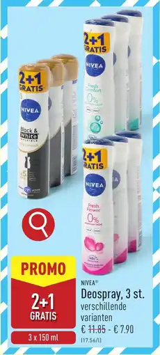 ALDI Nivea Deospray aanbieding