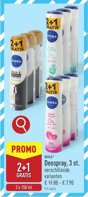 ALDI Nivea Deospray aanbieding