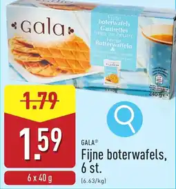 ALDI Gala Fijne boterwafels aanbieding