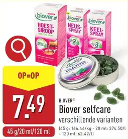 ALDI Biover selfcare aanbieding