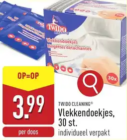 ALDI Twido Cleaning Vlekkendoekjes aanbieding