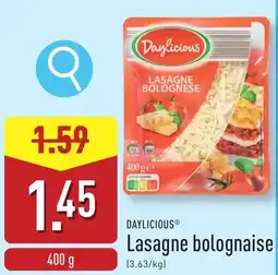 ALDI Daylicious Lasagne bolognaise aanbieding