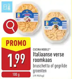 ALDI Cucina Nobile Italiaanse verse roomkaas aanbieding