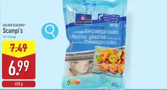 ALDI Golden Seafood Scampi's aanbieding