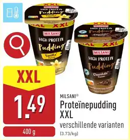 ALDI Milsani Proteïnepudding XXL aanbieding