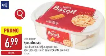 ALDI Lotus Biscoff Speculoosijs aanbieding