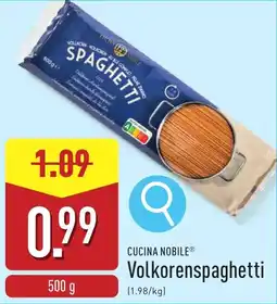 ALDI Cucina Nobile Volkorenspaghetti aanbieding