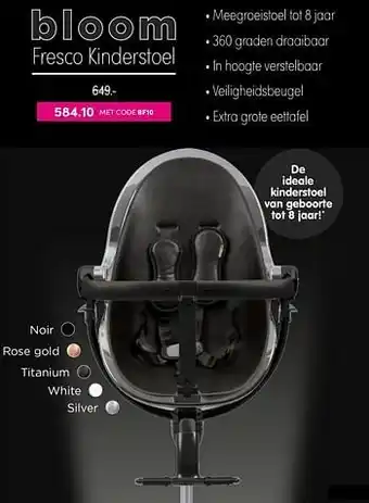Baby & Tiener Bloom fresco kinderstoel aanbieding