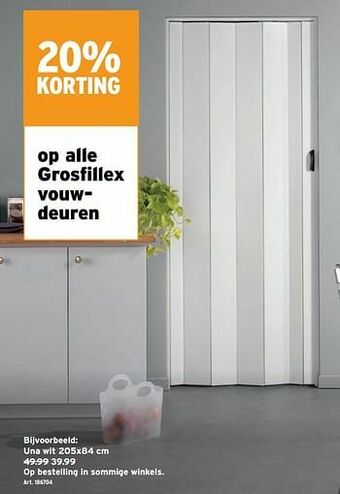 GAMMA Grosfillex vouwdeuren una wit aanbieding