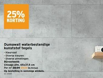 GAMMA Dumawall waterbestendige kunststof tegels aanbieding