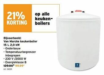 GAMMA Van marcke keukenboiler aanbieding