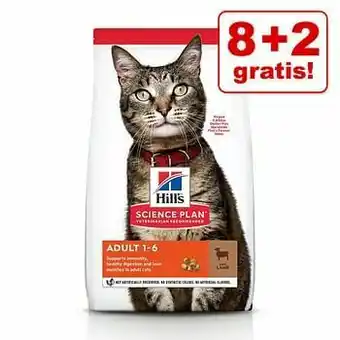Zooplus Extra voordelig! Hill’s Science Plan droogvoer 8 + 2 kg gratis! - Young Adult Sterilised Eend - 10 kg aanbieding