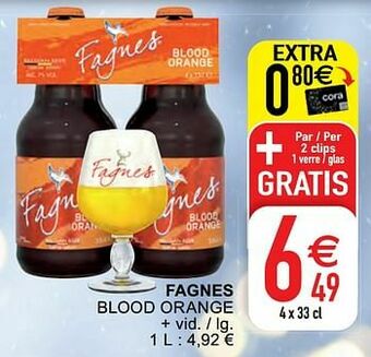 Cora Fagnes blood orange aanbieding