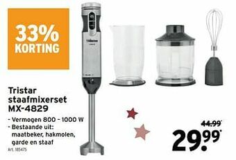 GAMMA Tristar staafmixerset mx-4829 aanbieding