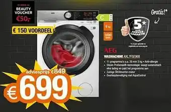 Expert Aeg wasmachine axl7fse96b aanbieding