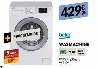 Electro Depot Beko wasmachine wtv9712xsw1 aanbieding