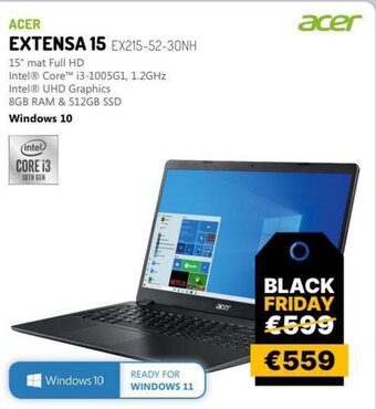 IT Resellers Acer Extensa 15 EX215-52-30NH aanbieding