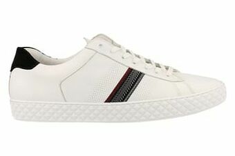 Berca Shoes 727 Cycleur De Luxe Sneaker Laag Heren Volledig Leder - Wit aanbieding