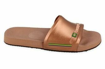 Berca Shoes Havaianas Badslipper Dames Crocus Rose Slide Brasil - Rosegold aanbieding
