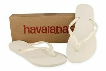 Berca Shoes Havaianas Slipper Dames Slim Fit Premium - Wit aanbieding