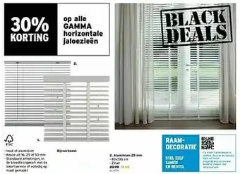 GAMMA Gamma horizontale jaloezieën aluminium aanbieding