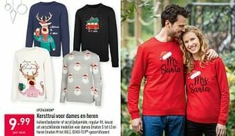 ALDI Kersttrui voor dames en heren aanbieding